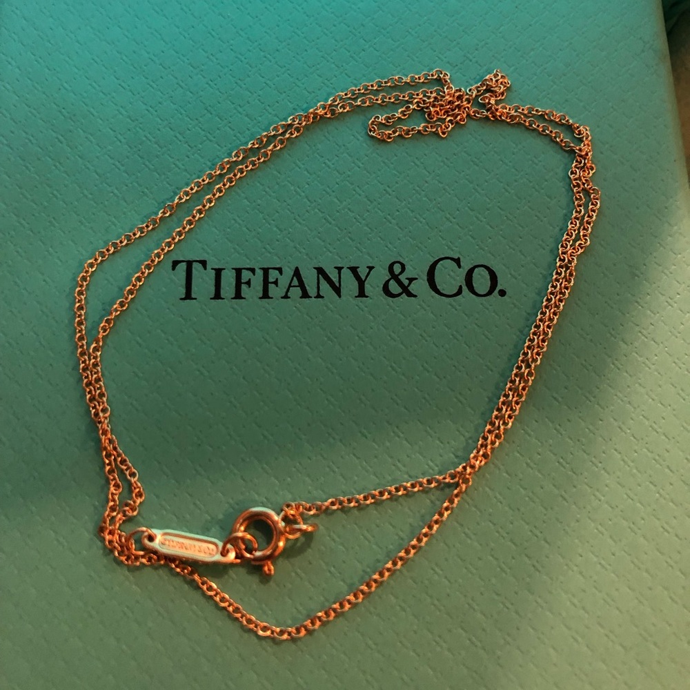 Tiffany and co. 18k Rose gold chain